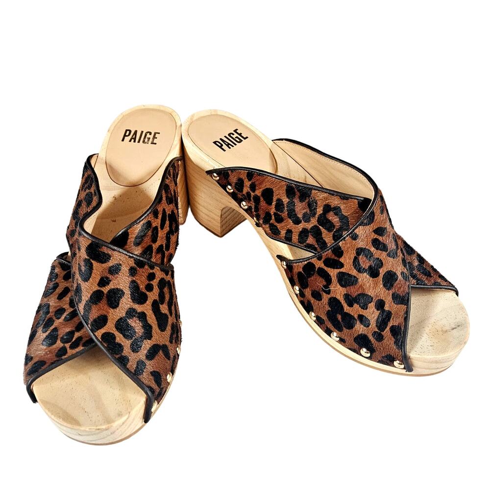 PAIGE Leopard Print Mules